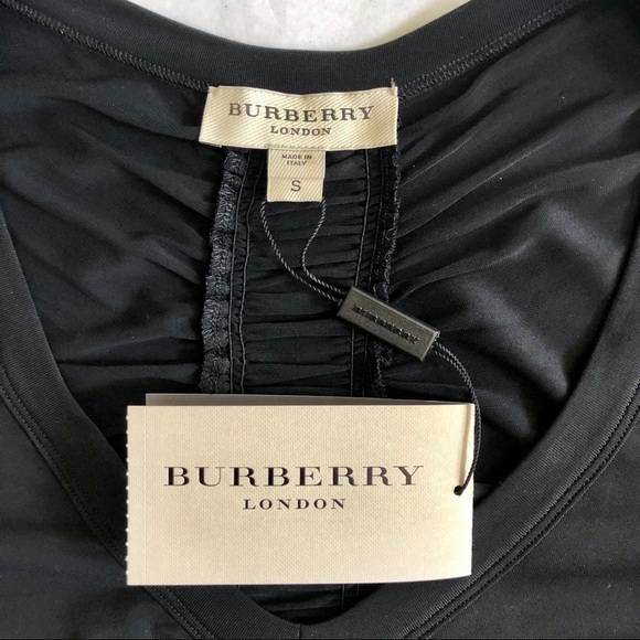 Burberry London Stretch Knit Top Ruching Detail - Picture 5 of 8